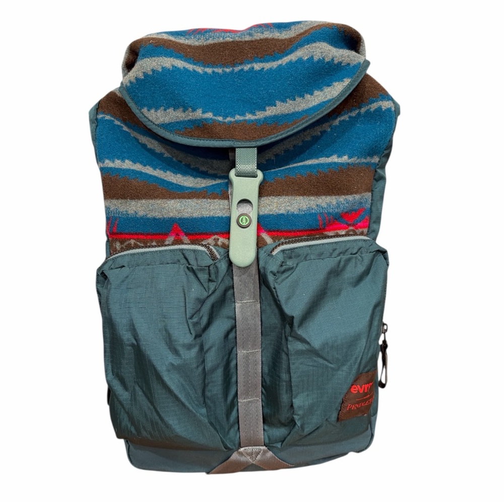 Pendleton EVRGRN Wool Nylon Backpack Western Teal - image 1